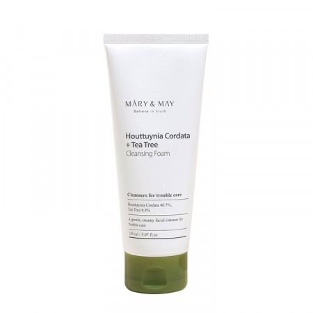 Mary&May Houttuynia Cordata + Tea Tree Cleansing Foam 150ml