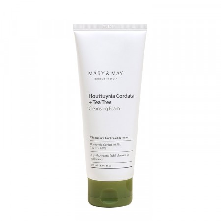 Mary & May Houttuynia Cordata + Tea Tree Cleansing Foam 150ml