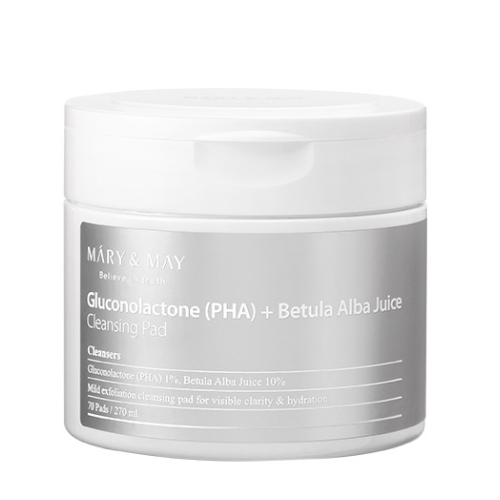 Mary&May Gluconolactone (PHA)+Betula Alba Juice Cleansing Pad