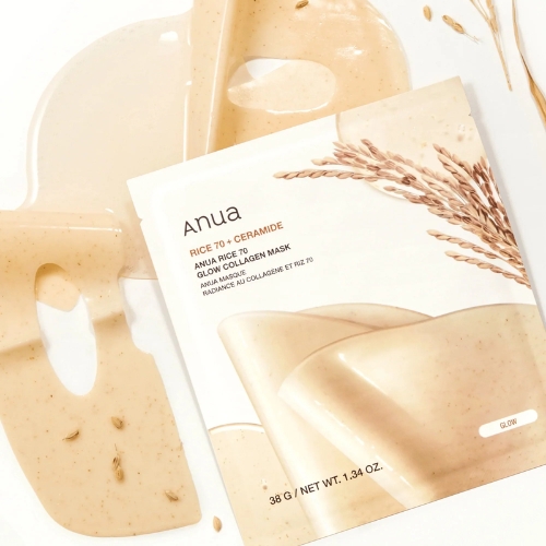 Anua Rice 70 Glow Collagen Mask