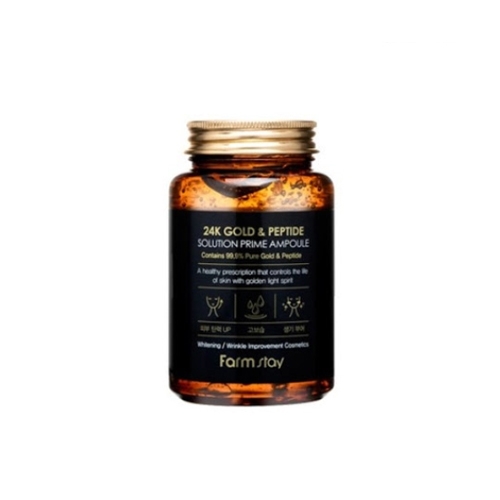 Farmstay 24K Gold & Peptide Solution Prime Ampoule Koreansk hudpleie