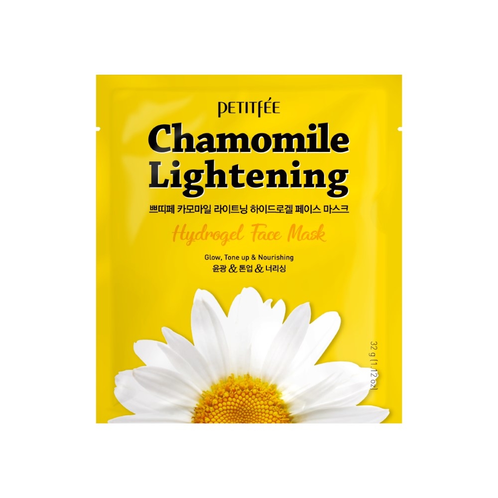Petitfee Chamomile Lightening Hydrogel Face Mask Koreansk hudpleie