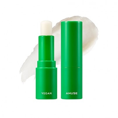 AMUSE VEGAN GREEN LIP BALM 01 CLEAR