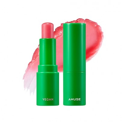 AMUSE VEGAN GREEN LIP BALM 02 ROSE