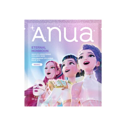 Anua x K-pop Demon Hunters Eternal Honmoon Vita Brightening Collagen Mask 34g
