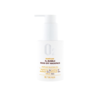 Be The Skin Heartleaf O2 Bubble Wash Off Maskpack